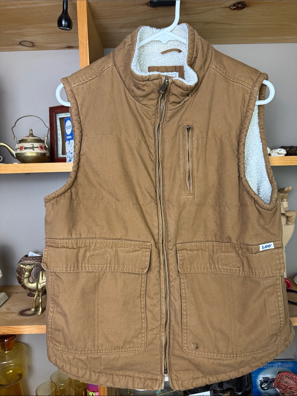 Vintage Lee Vest Workwear Sherpa lined